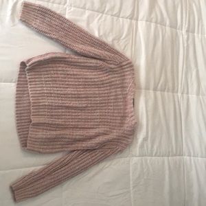 Pink and grey sweater